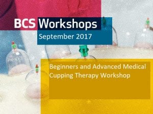 CUPPING THERAPY WORKSHOP (Sep 2017)
