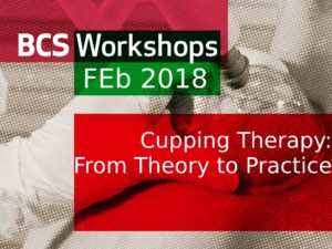 CUPPING THERAPY WORKSHOP (January 2017) FULLY BOOKED